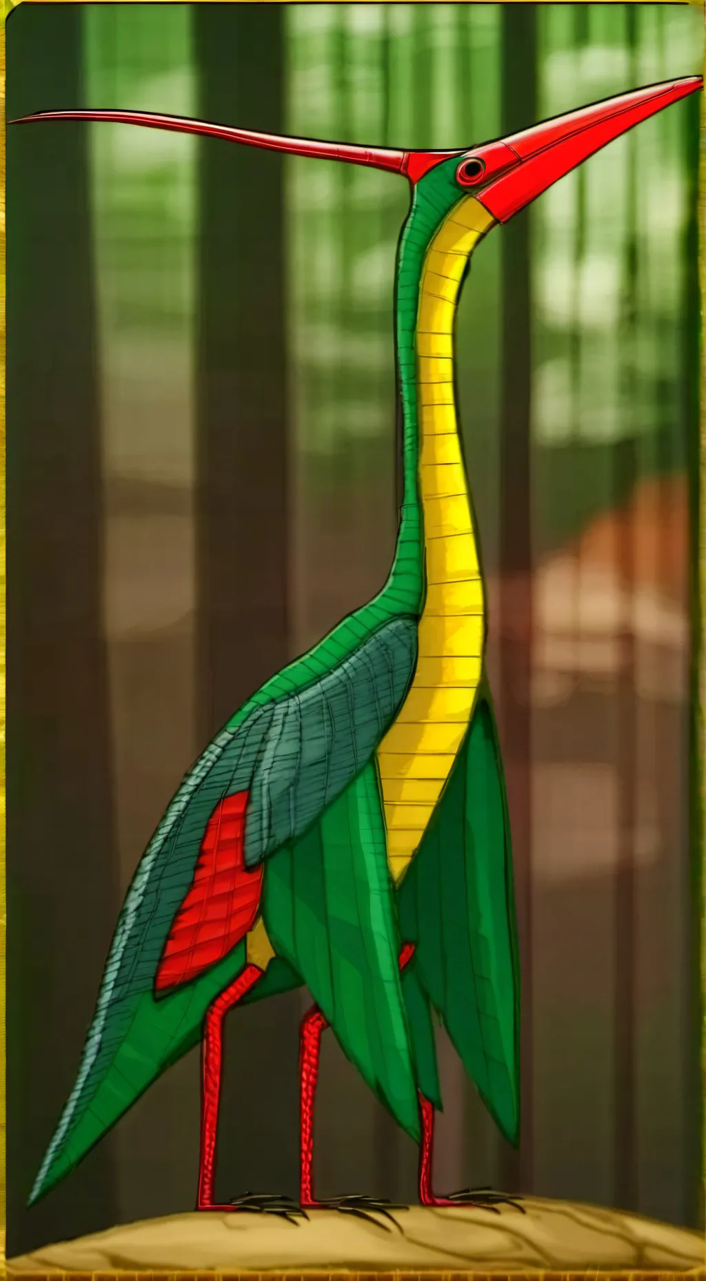 ai character: Quetzalcoatlus  background