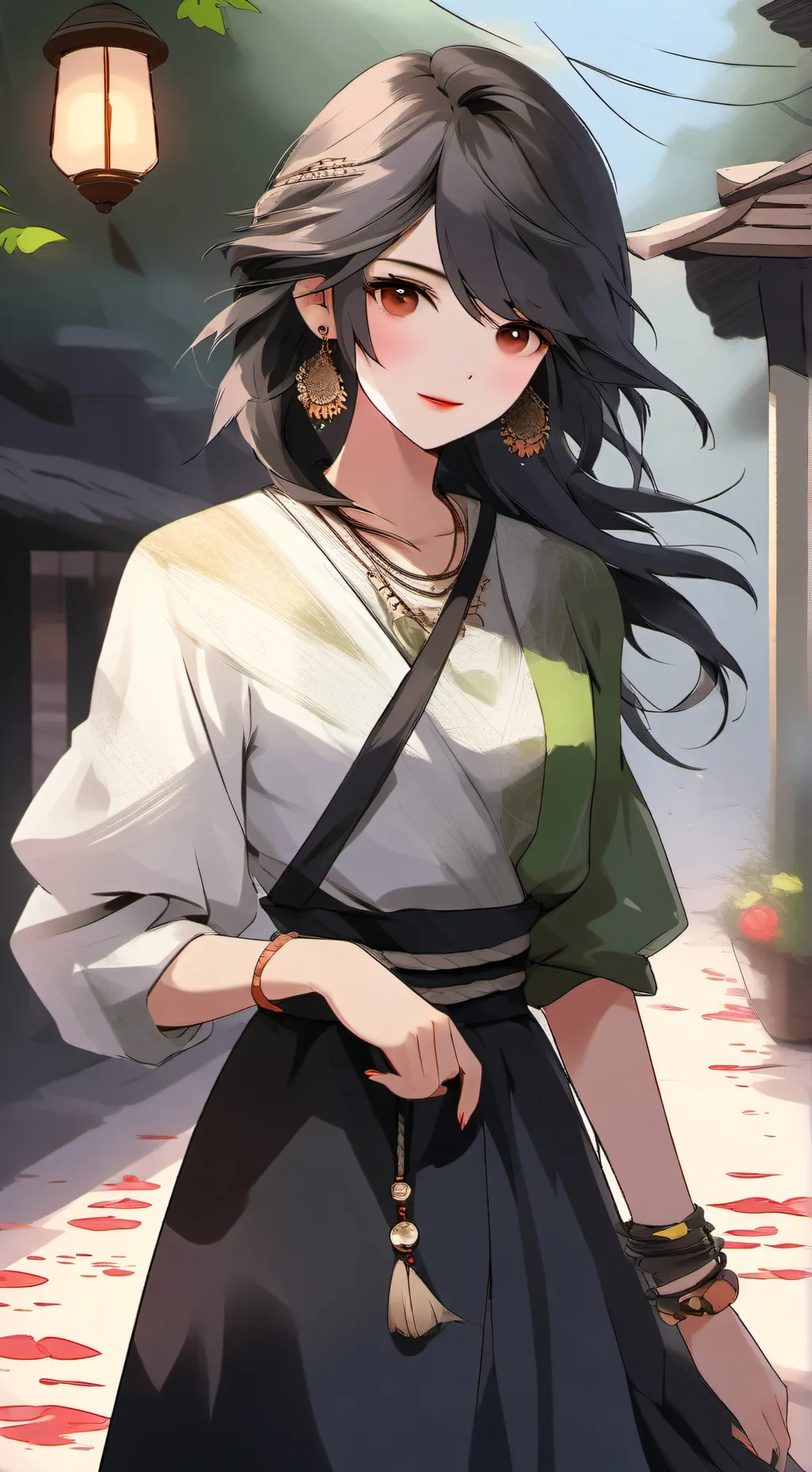 ai character: iris  background