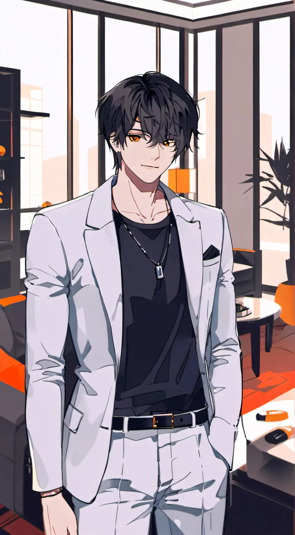 ai character: Sakamoto background
