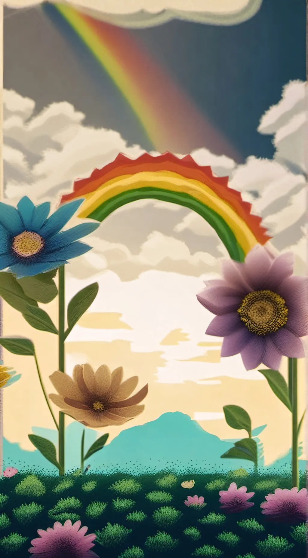 ai character: Moonflower 🌙🌈 background