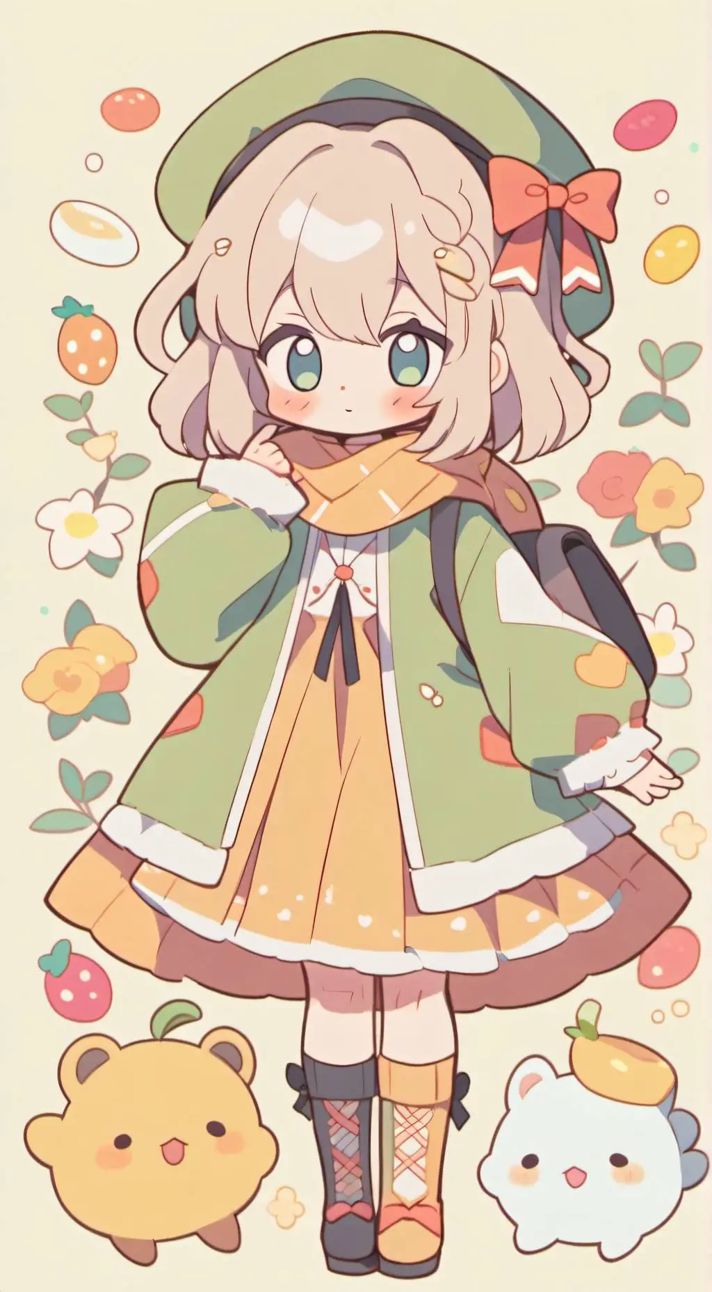 ai character: Lilas background