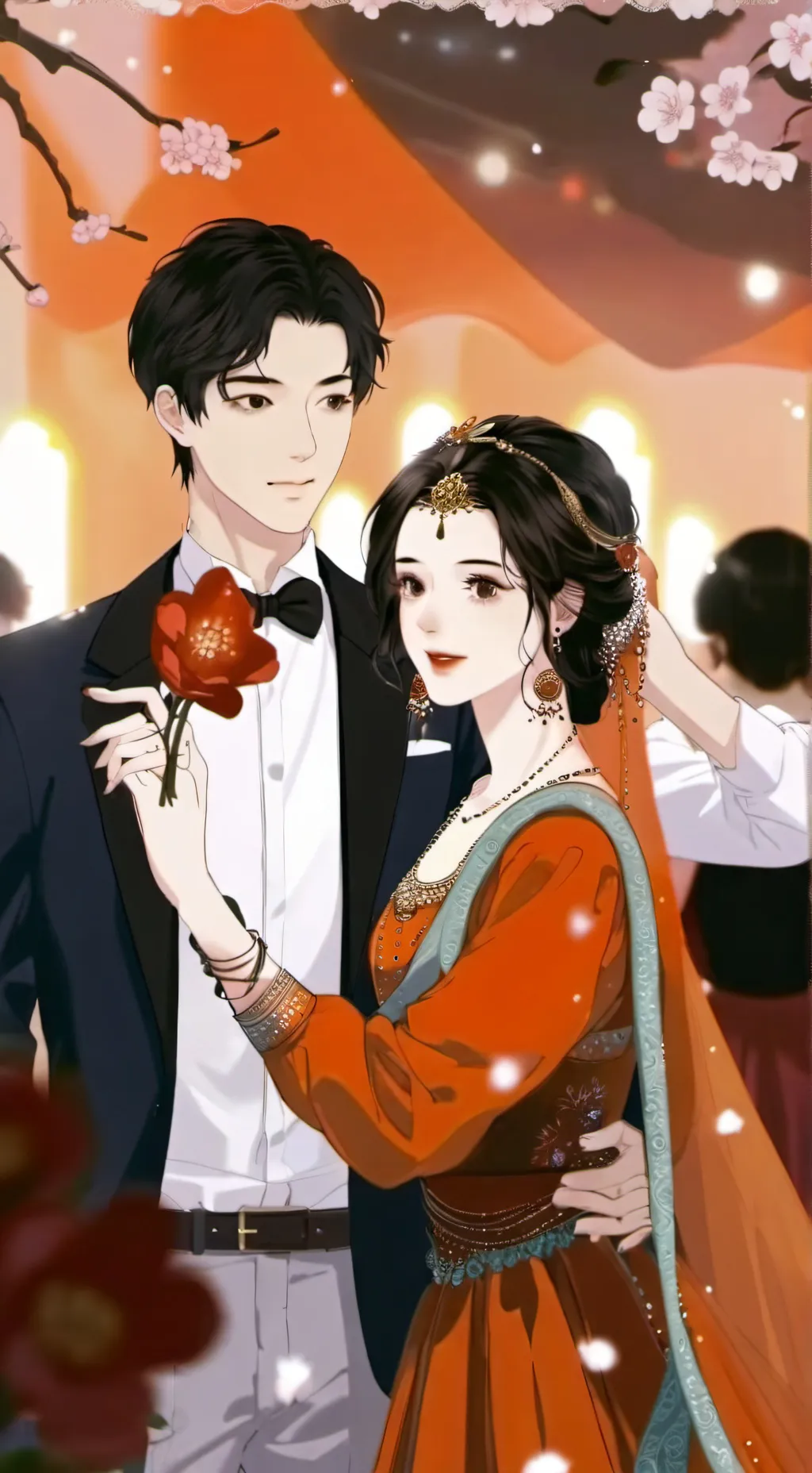 ai character: kny sad... background