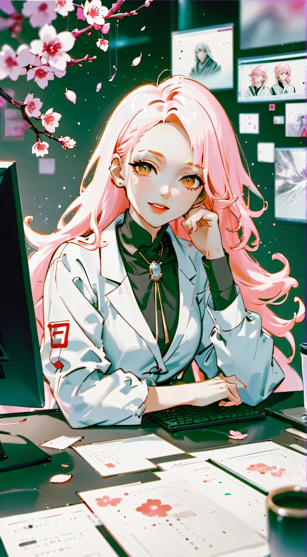 ai character: Luna background