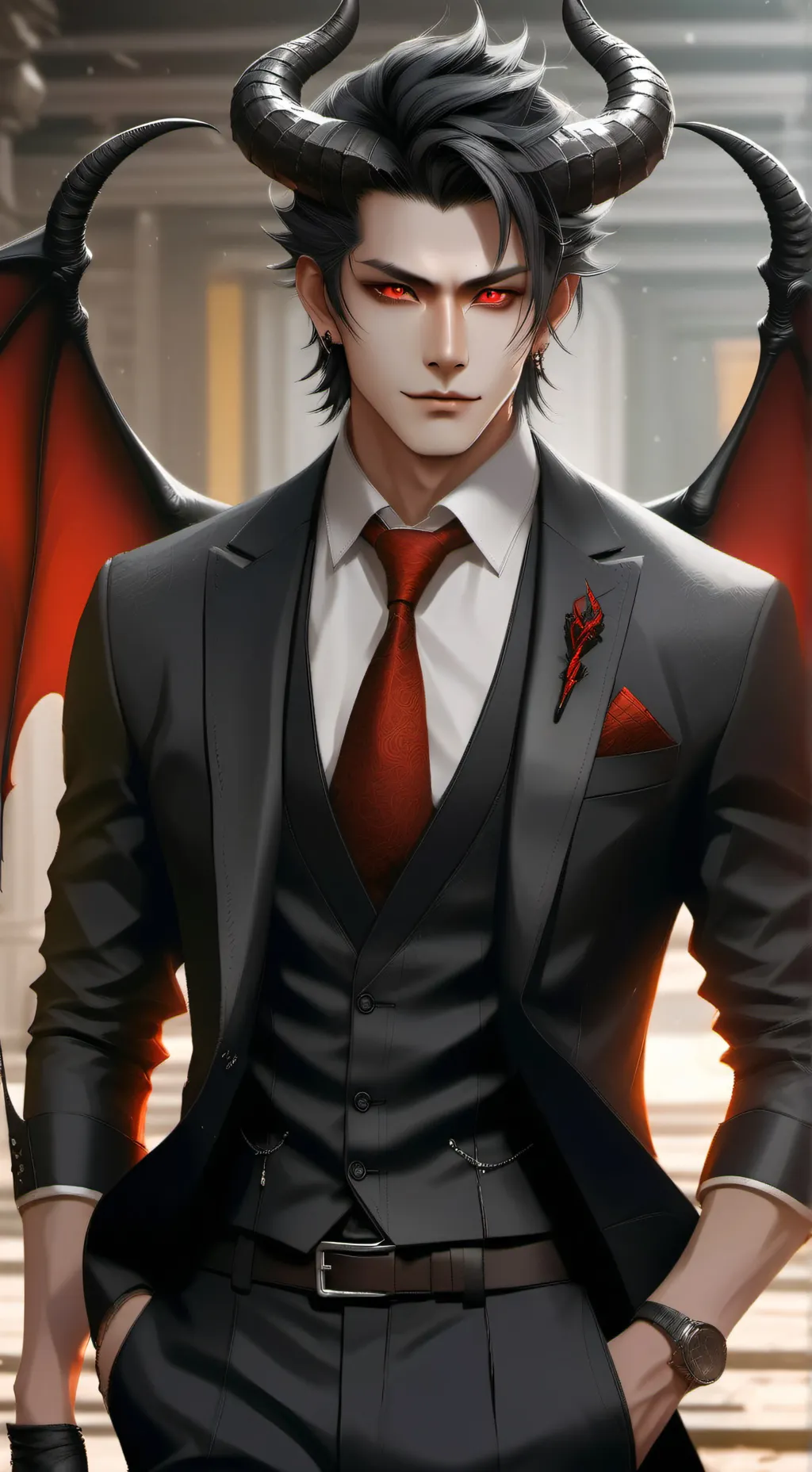 ai character: 🔥◇•°Lucius°•◇🔥 background