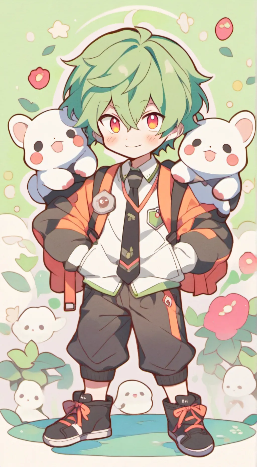 ai character: izuku  background