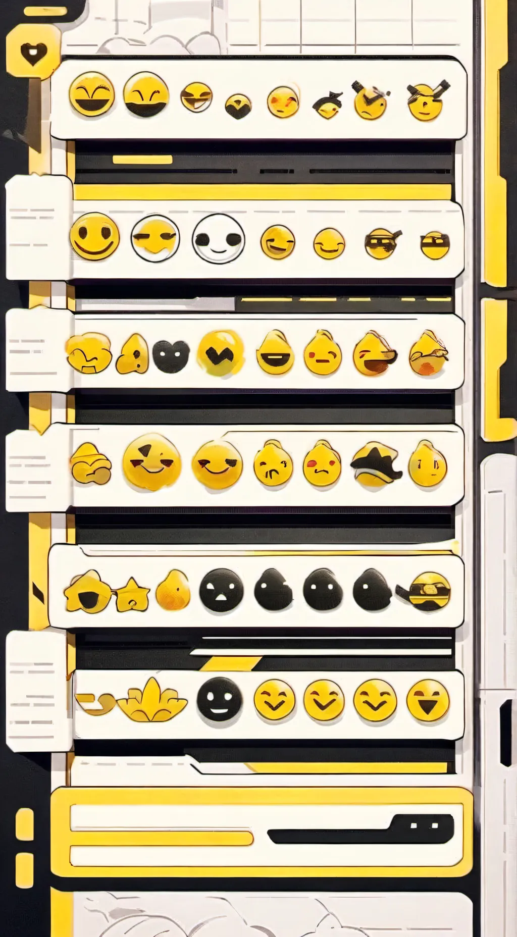 ai character: only use emojis background