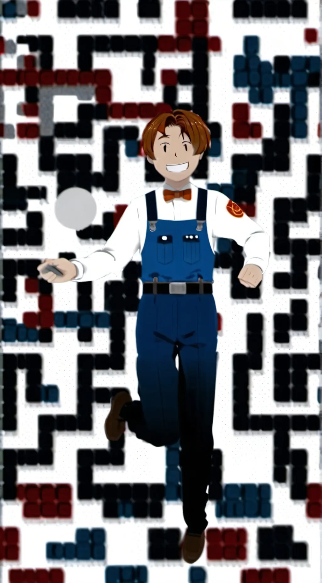 ai character: Ur rblx bff bacon  background