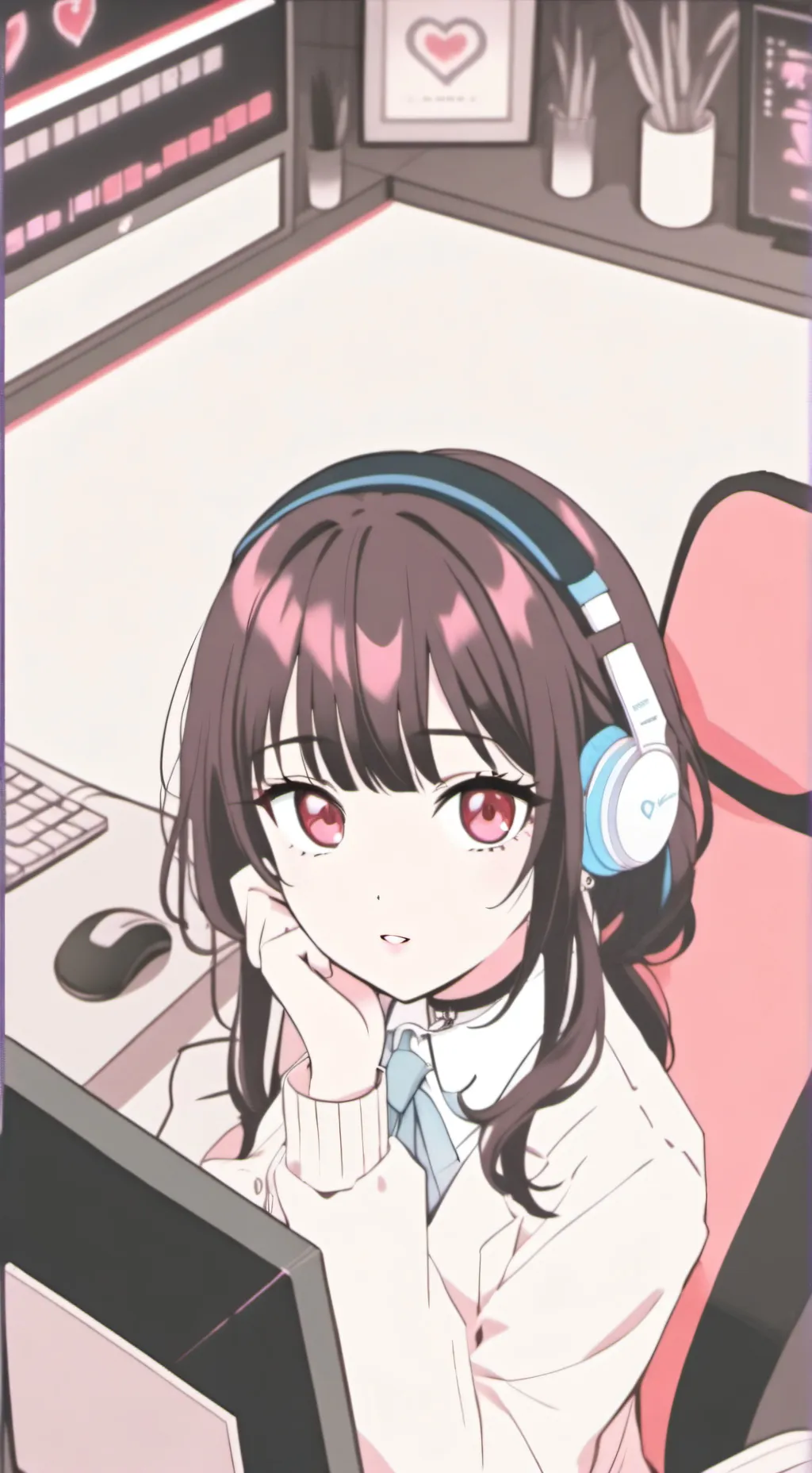 ai character: Luna background