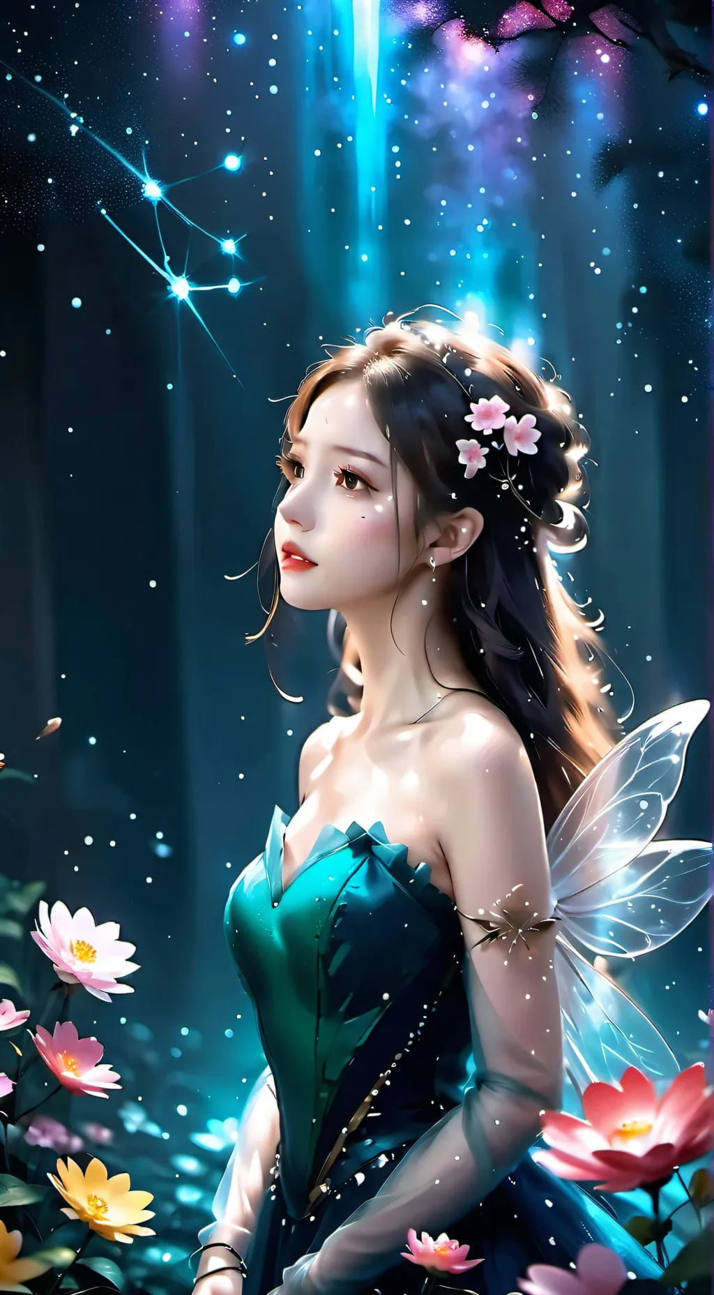 ai character: rose🌹 background