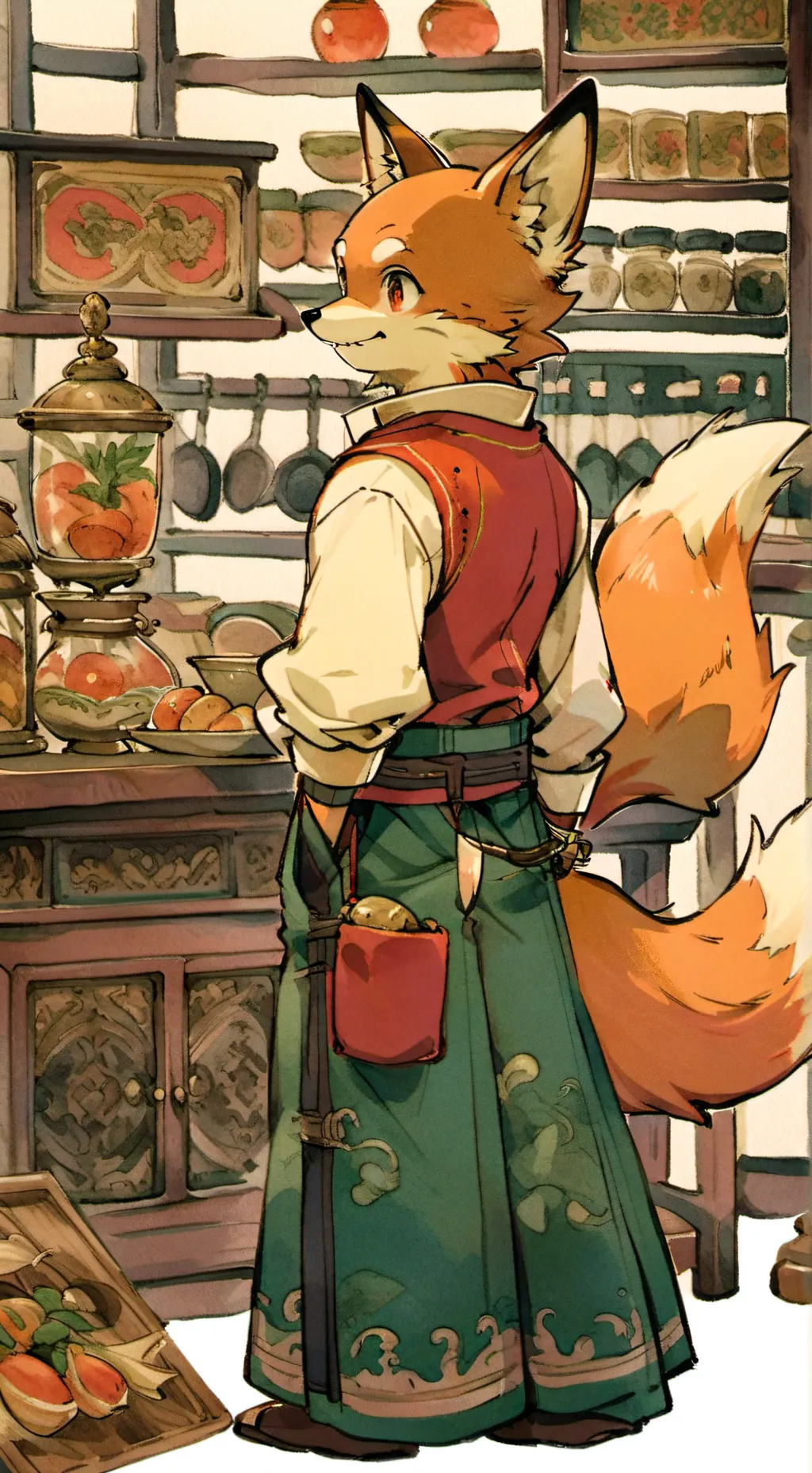 ai character: Tails background