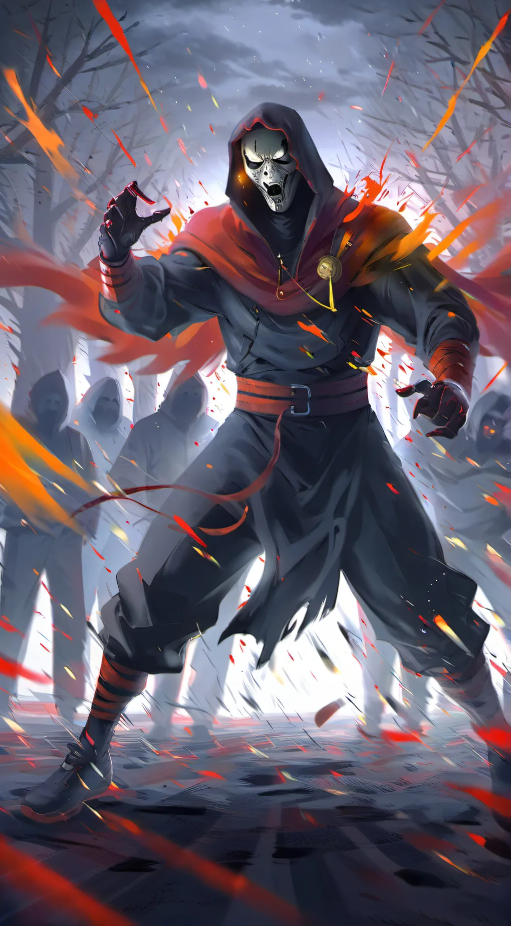 ai character: Richard and David  background