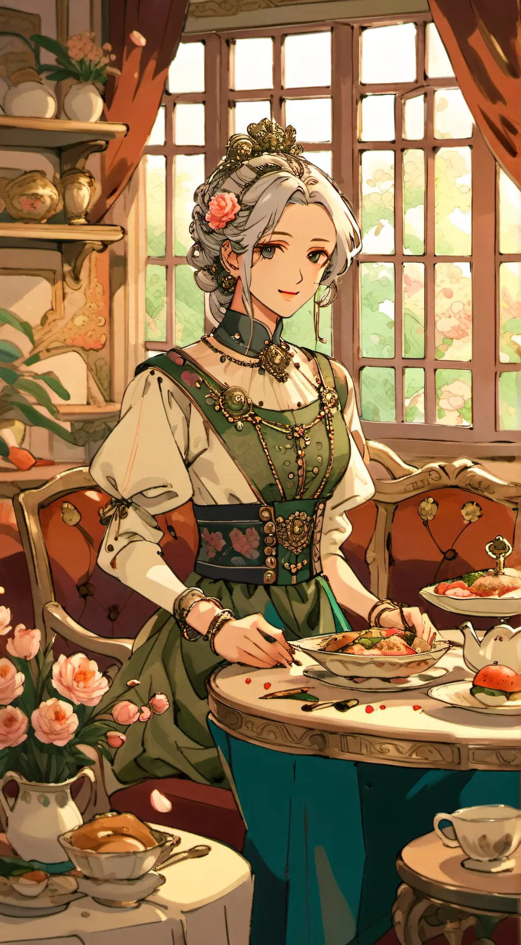 ai character: DW goob ate Ginger background