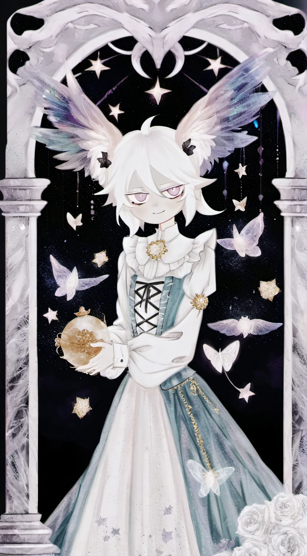 ai character: ANDRES🖤🖤 background