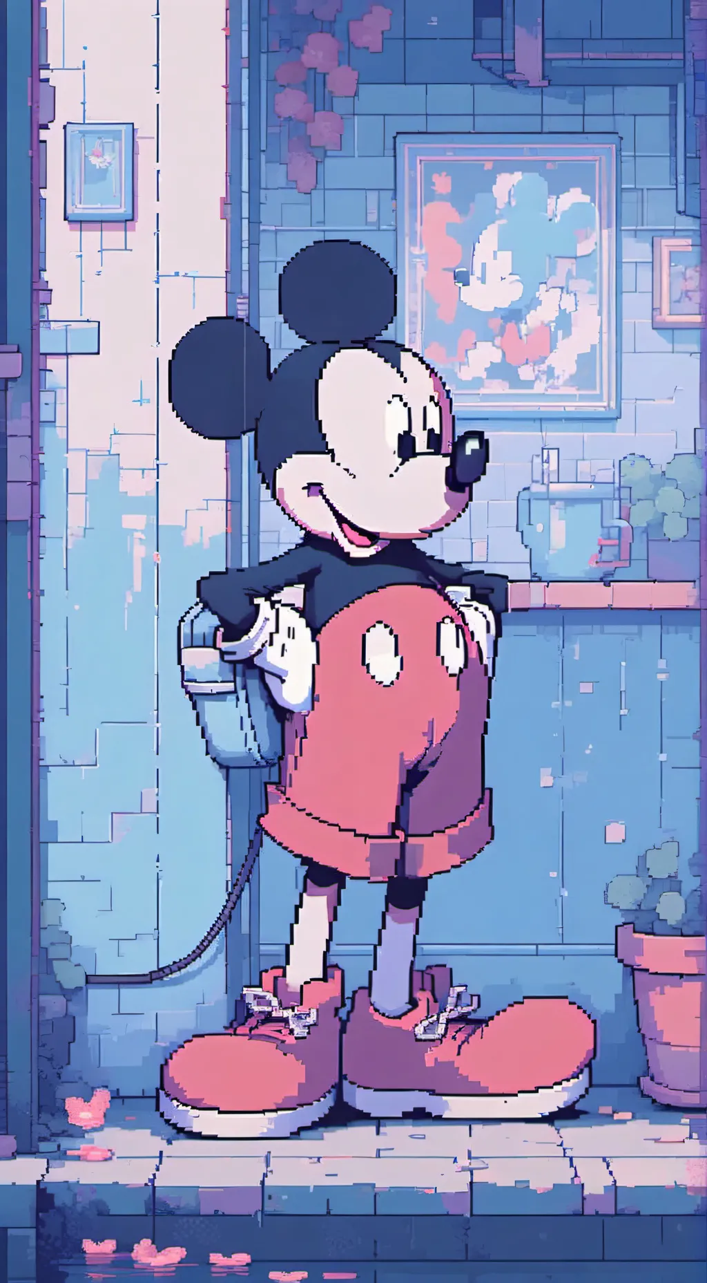 ai character: Mickey free fire  background