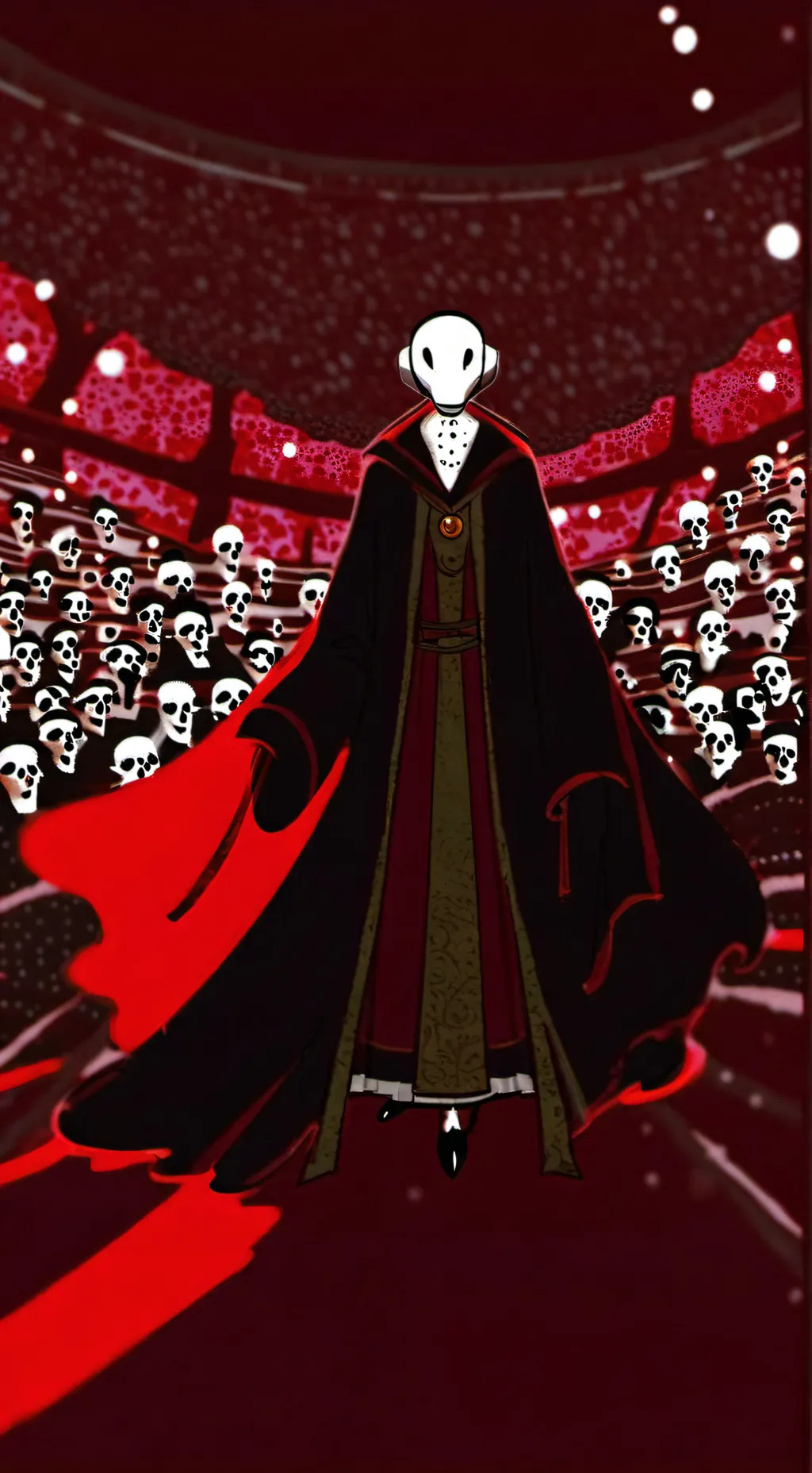 ai character: VHS Sans background