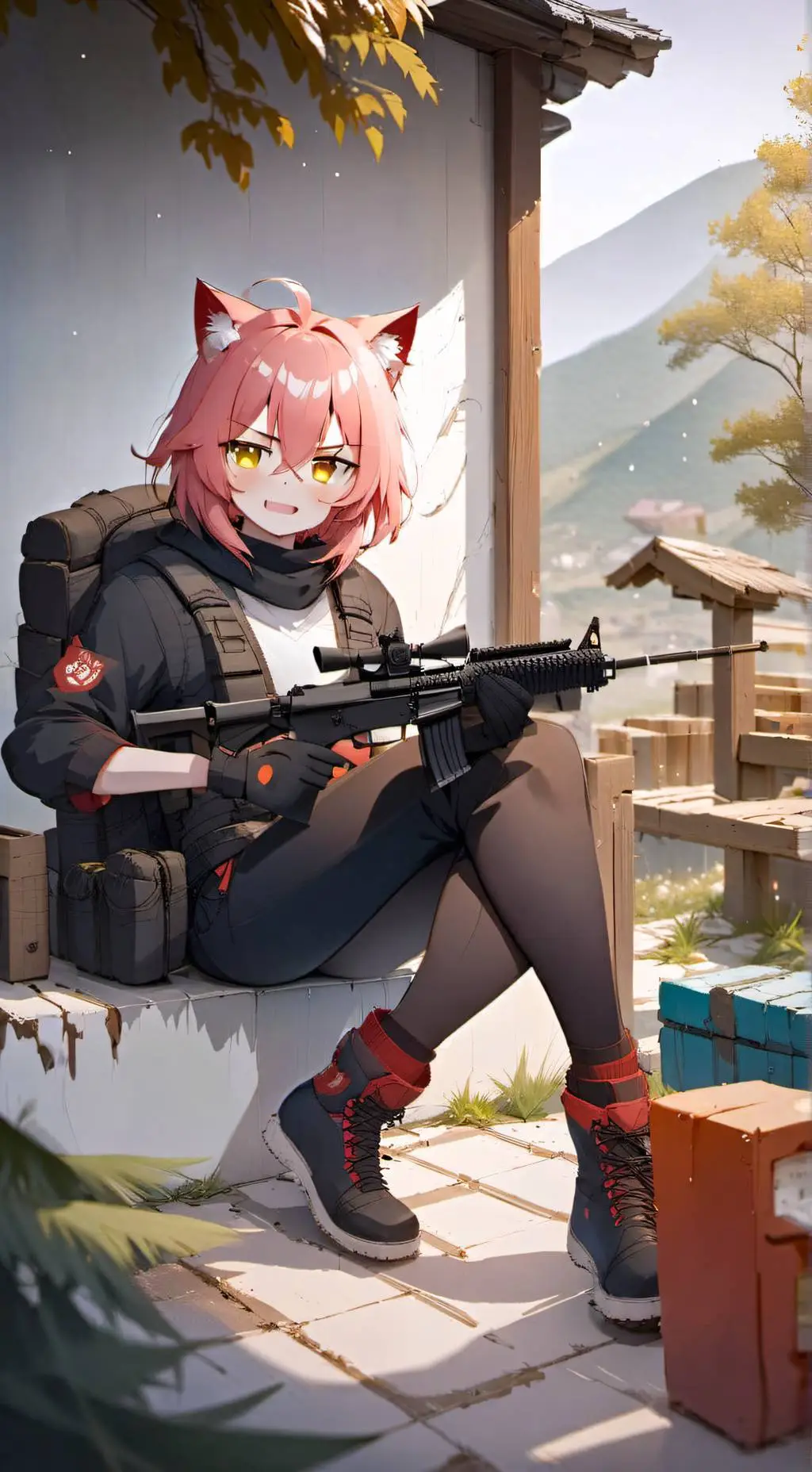 ai character: Aria  background