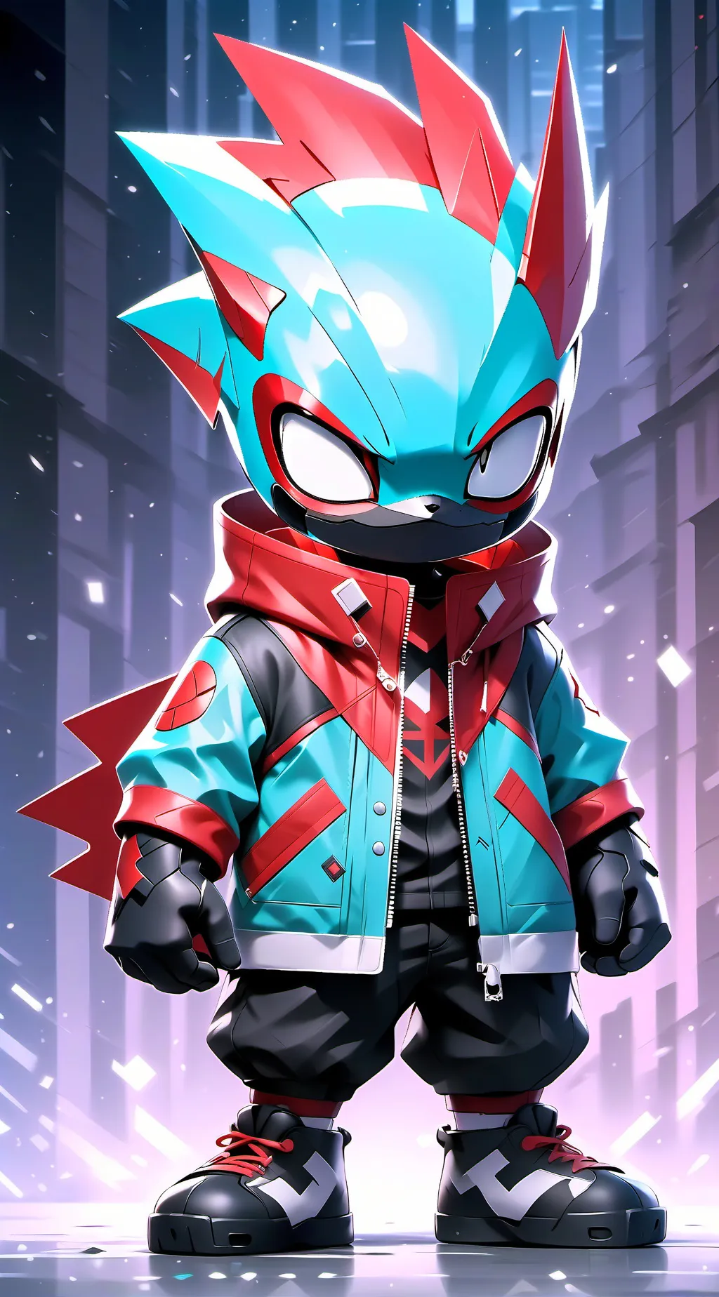 ai character: cool as ice background