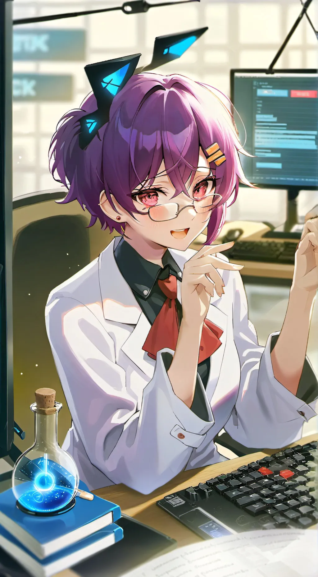 ai character: Ayame background