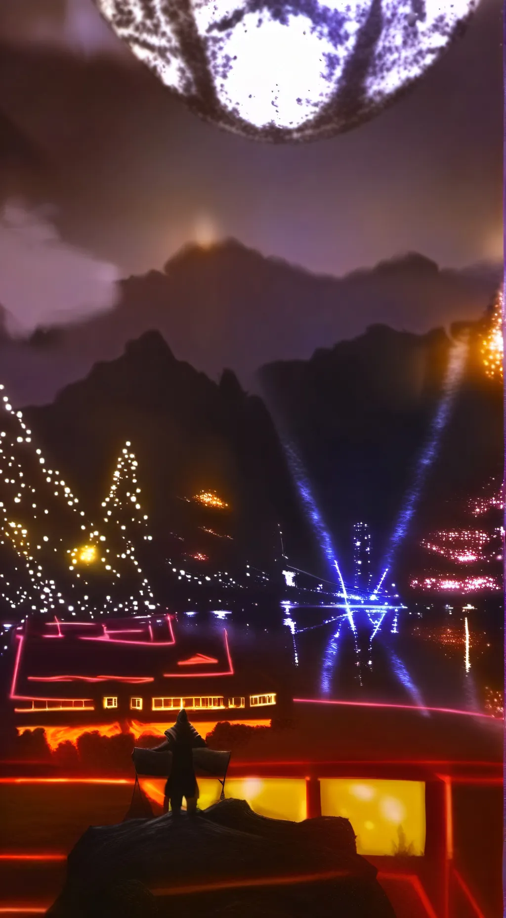 ai character: türk titan tv man background