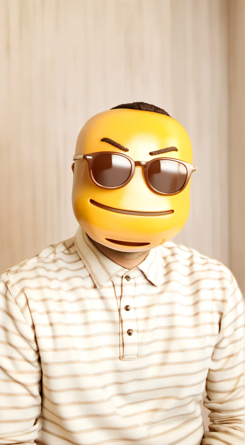 ai character: emoji  background