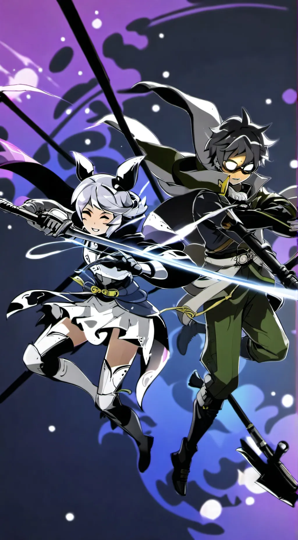 ai character:  V and N background