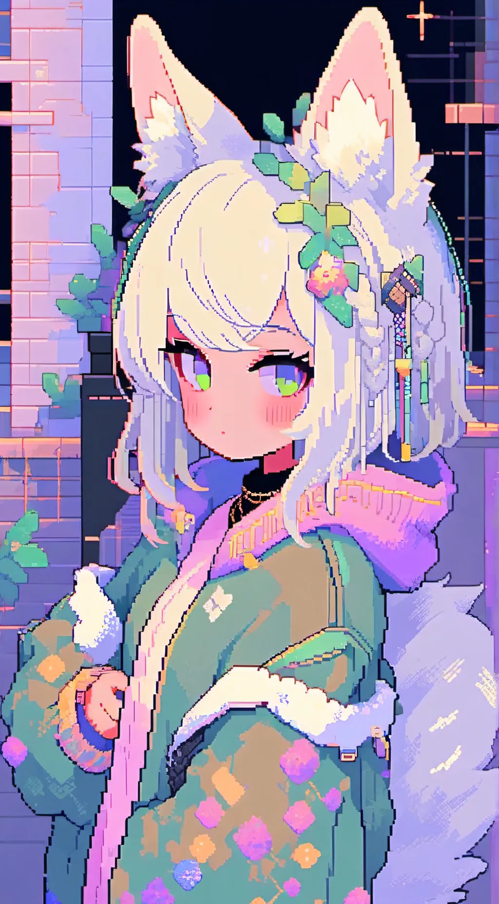 ai character: furry background