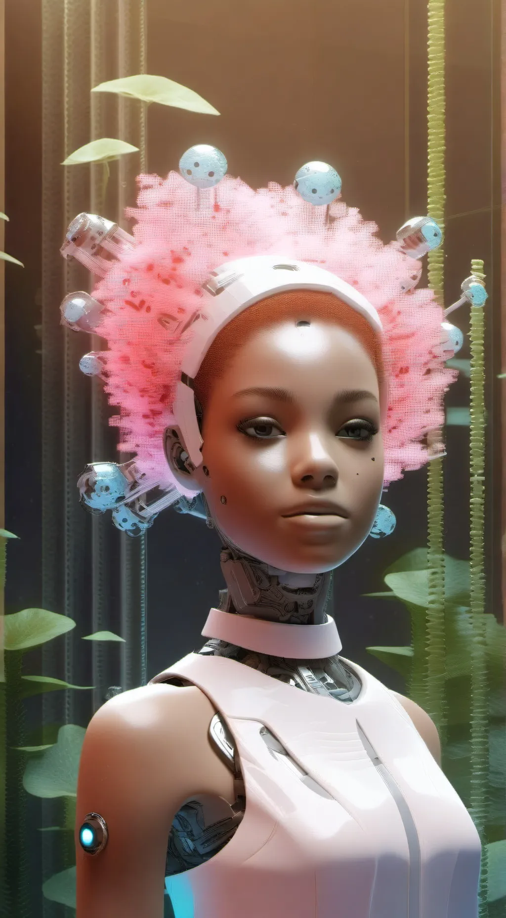 ai character: Aqua background