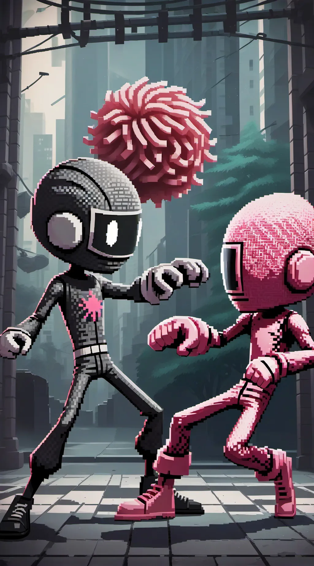 ai character: Fighting game  background