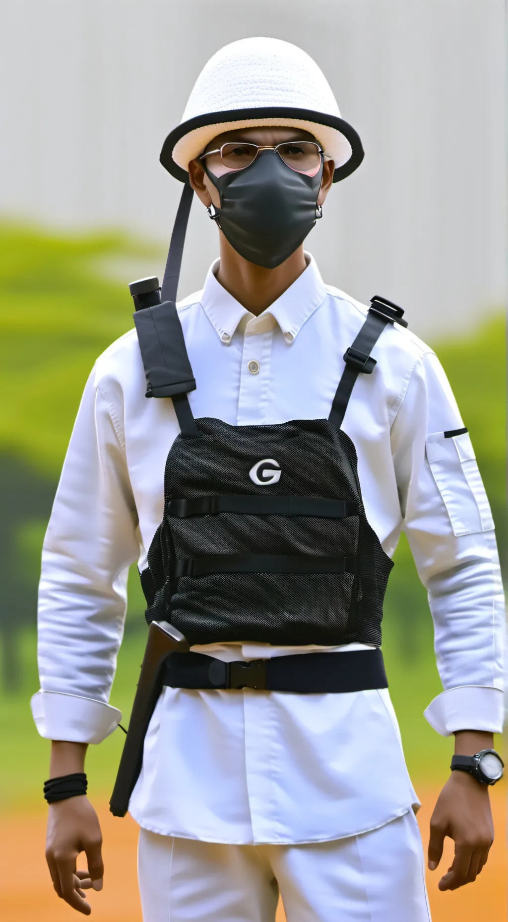 ai character: ♥️ light 💚light background