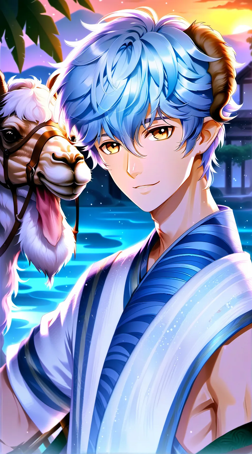 ai character: Desert Spirit Tabby background