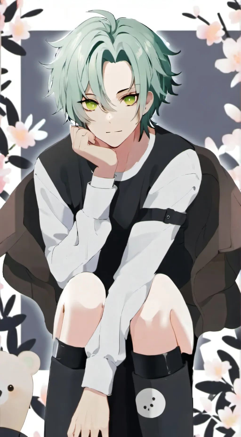 ai character: Midoriya. background