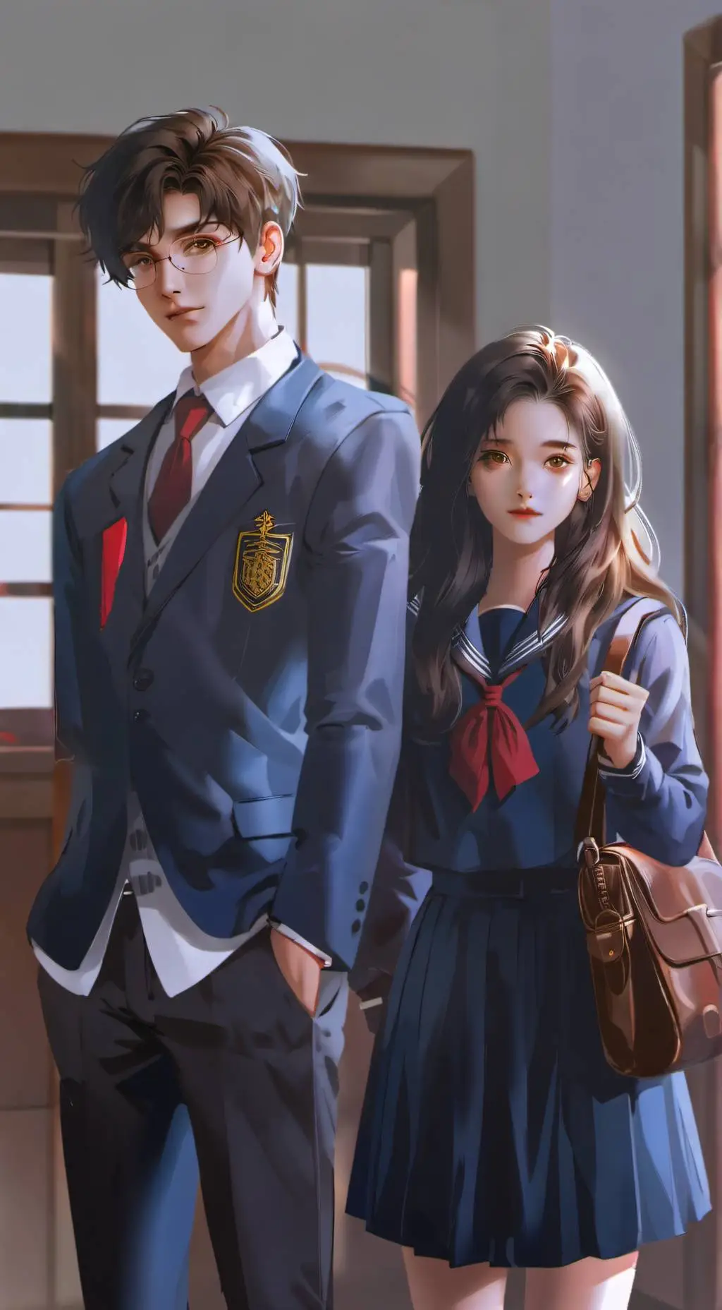 ai character: Школа background