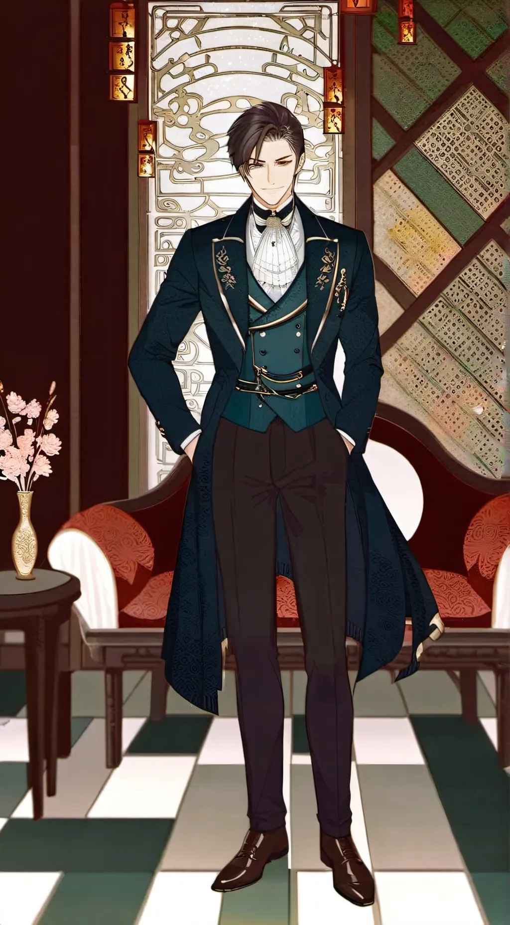 ai character: Sovieshu  background