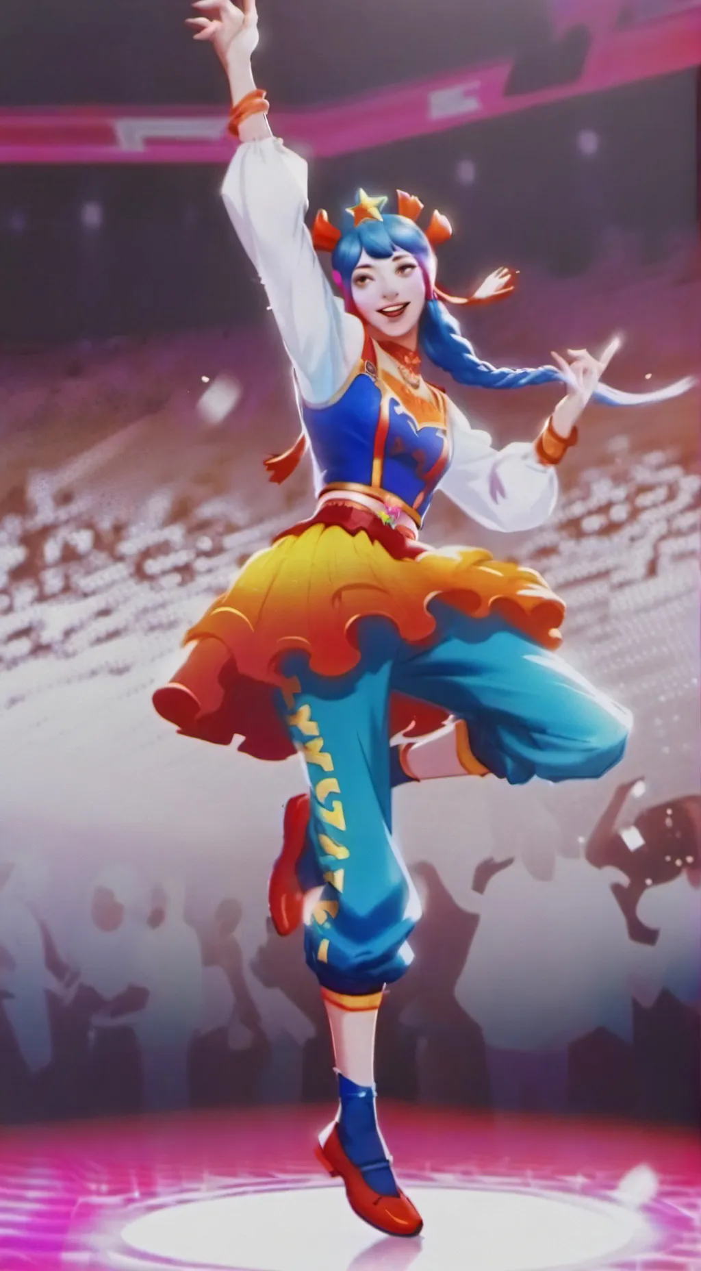 ai character: Sera (just dance) background
