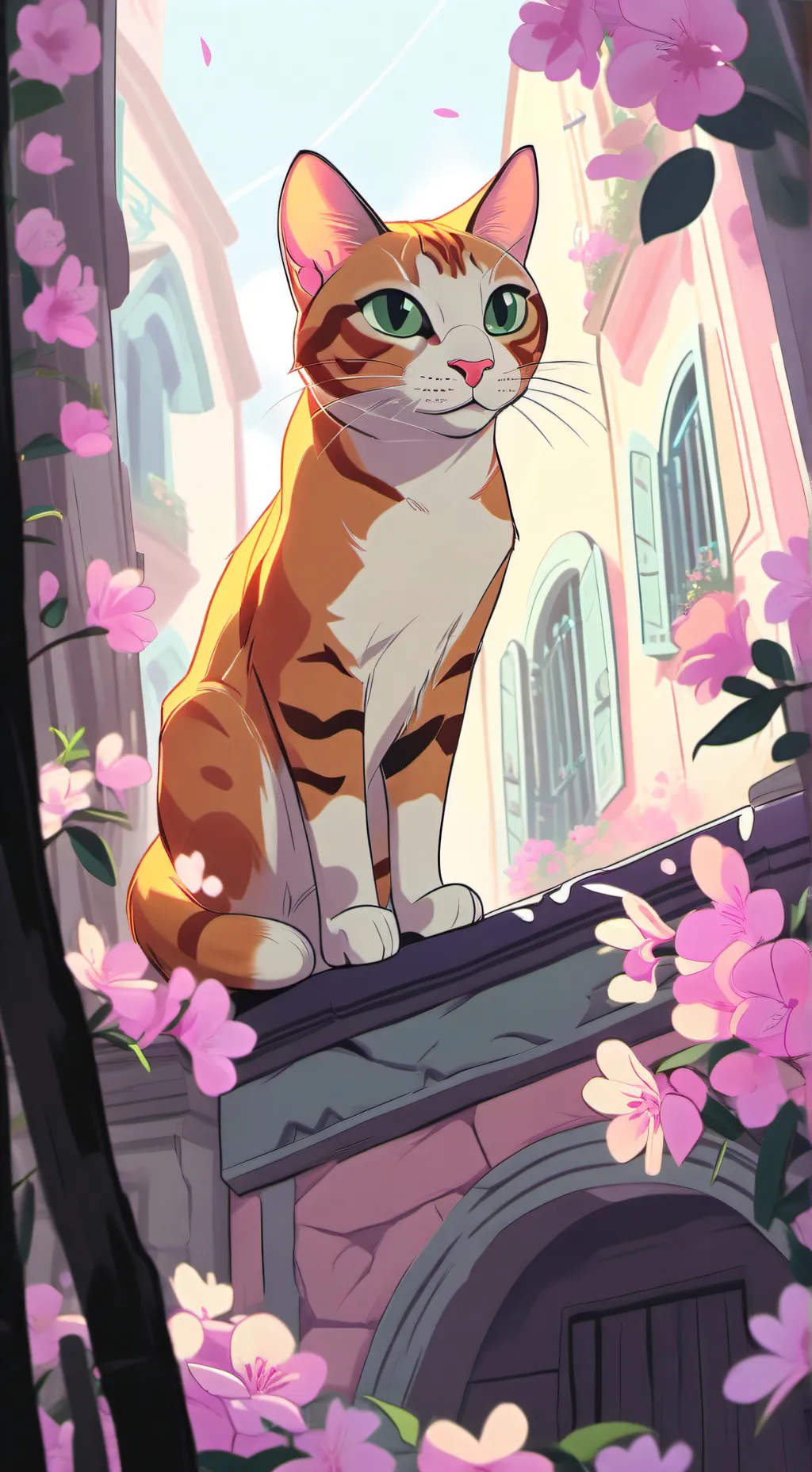 ai character: my cat mac an chee background