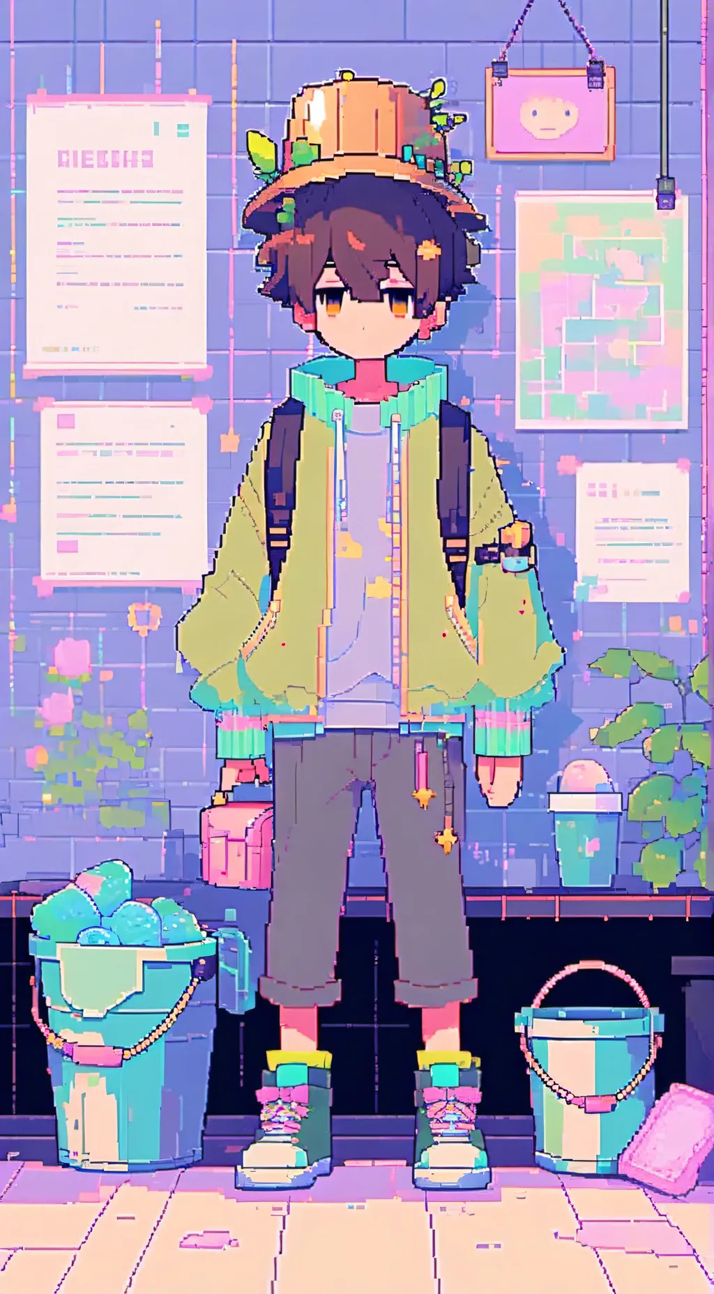 ai character: Brud  background