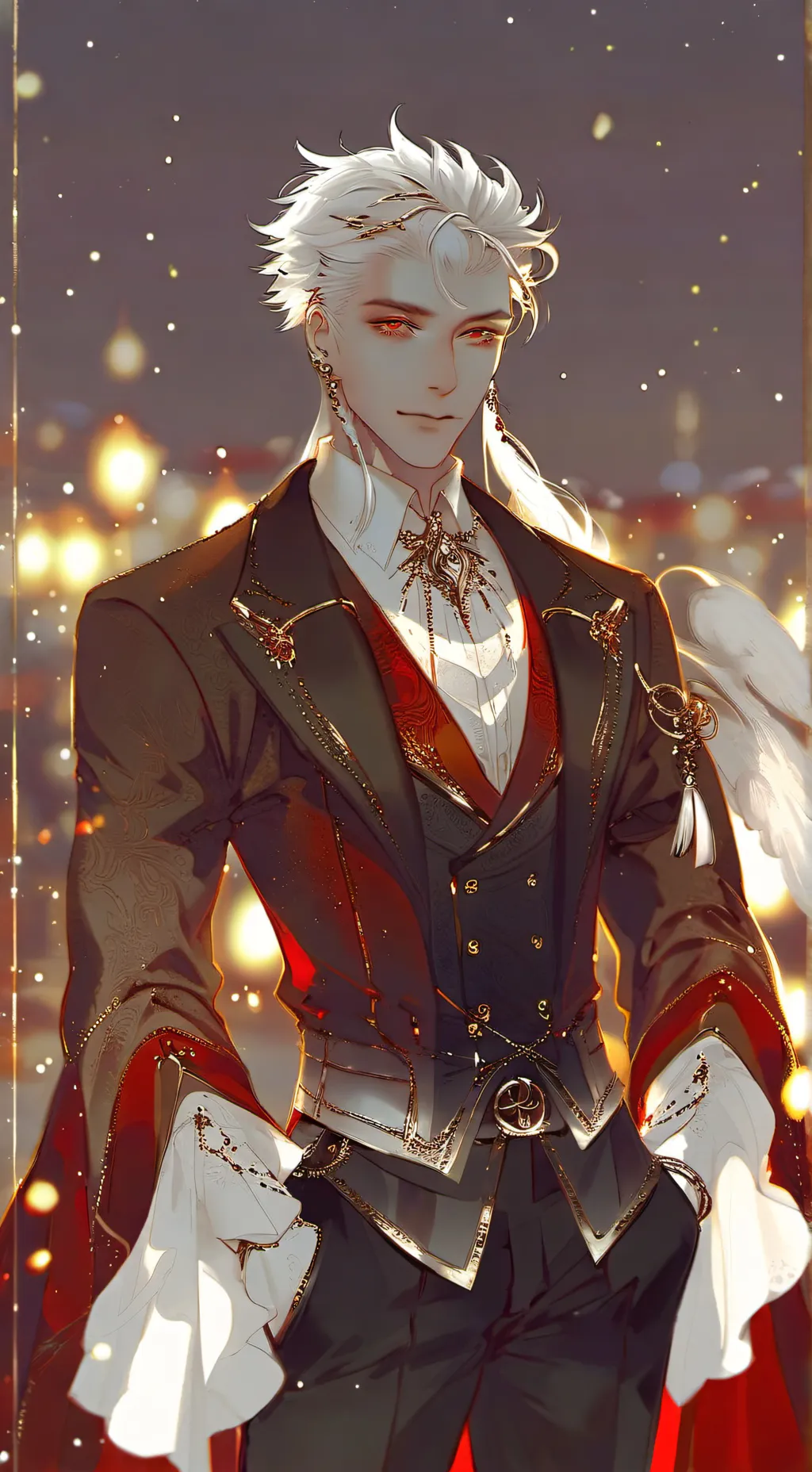 ai character: Leon... background