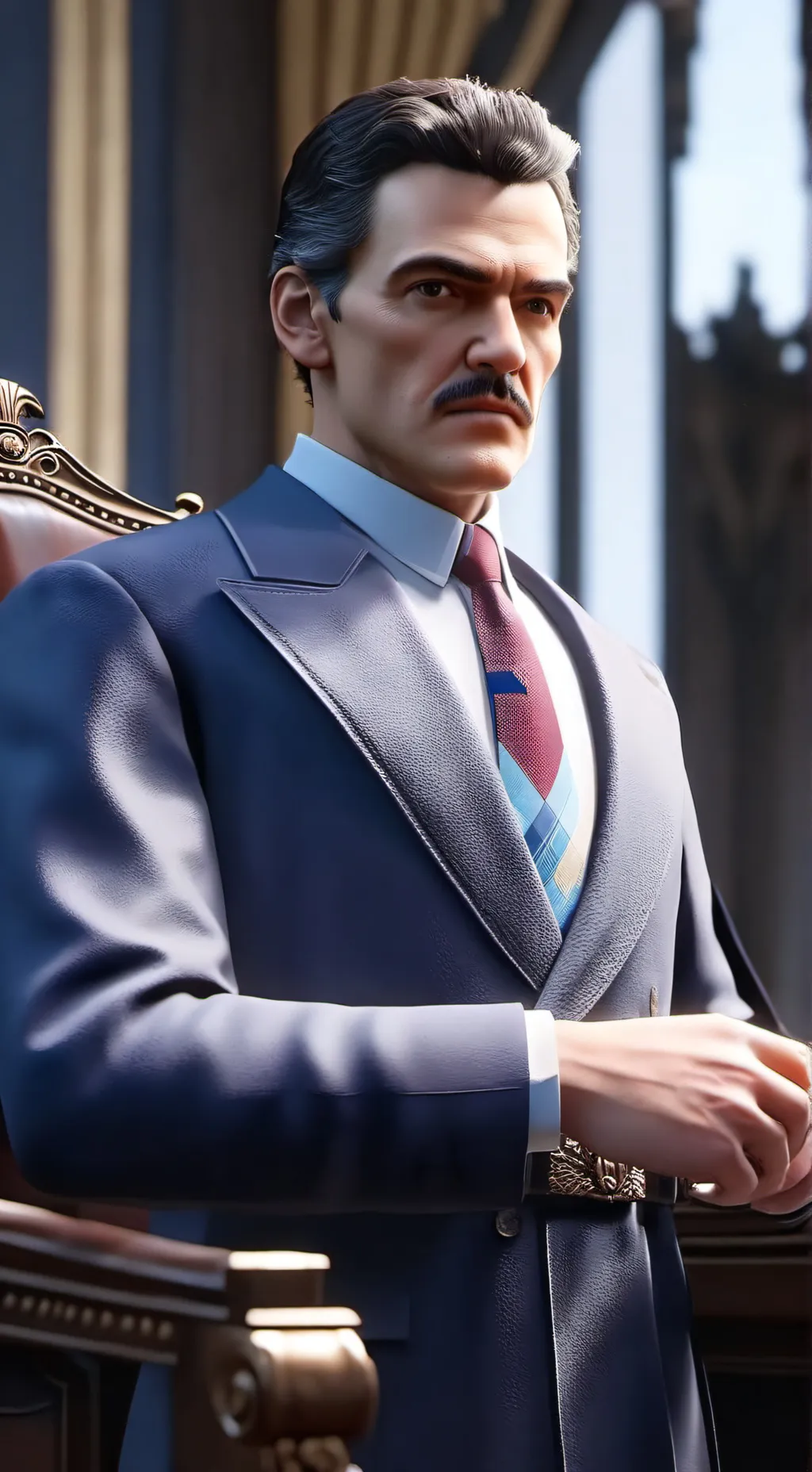 ai character: Franco vuelve background