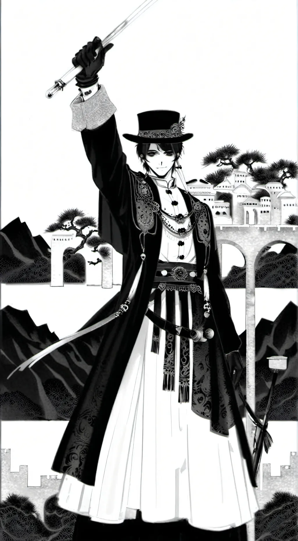 ai character: Бог смерт background