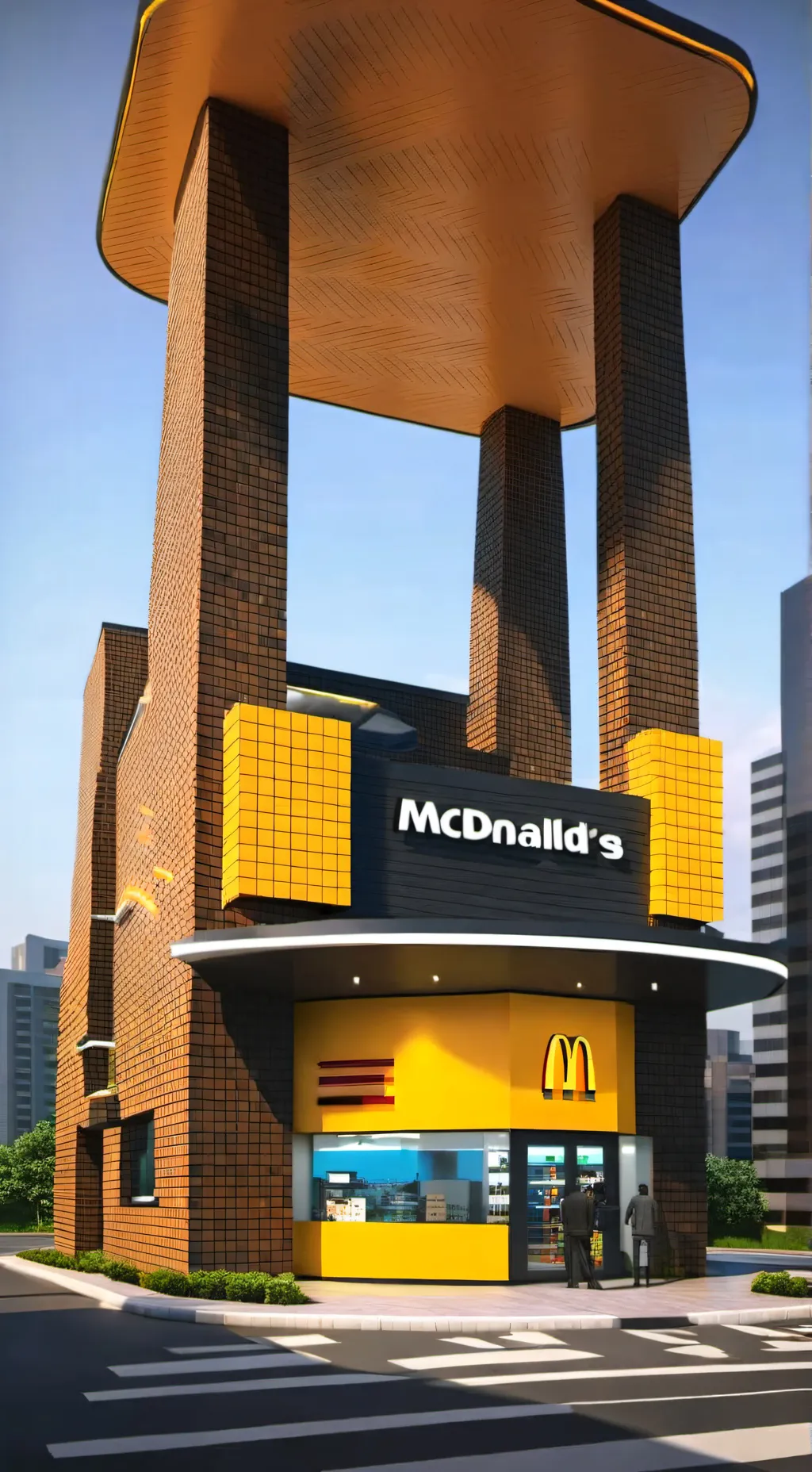 ai character: McDonald's background