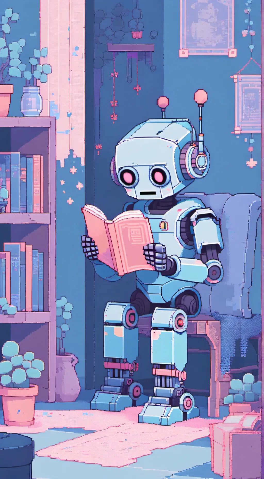 ai character: robot speech help background