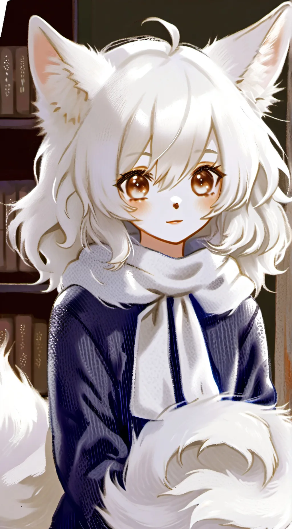 ai character: Kitsune Espíritu background