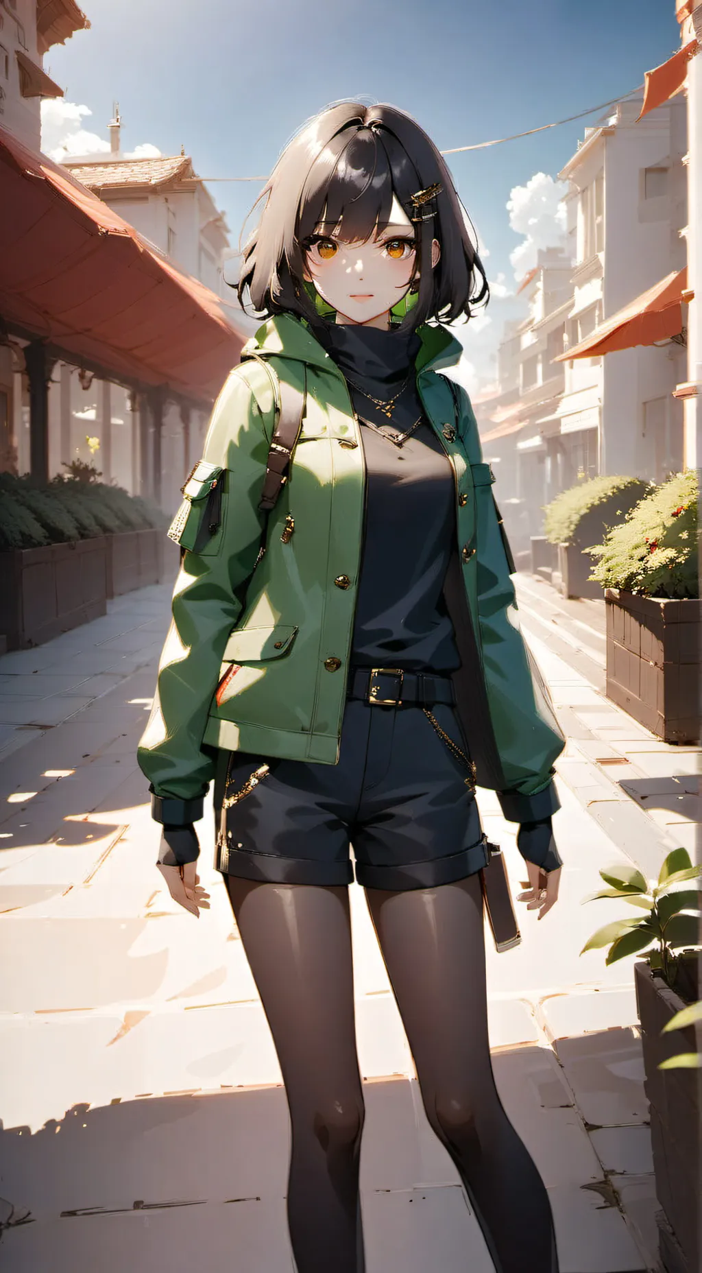 ai character: emilia XD  background