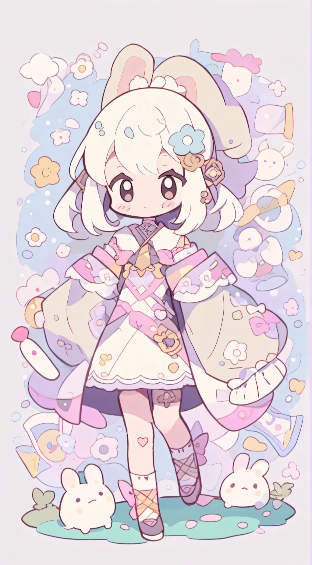 ai character: Dandys world background