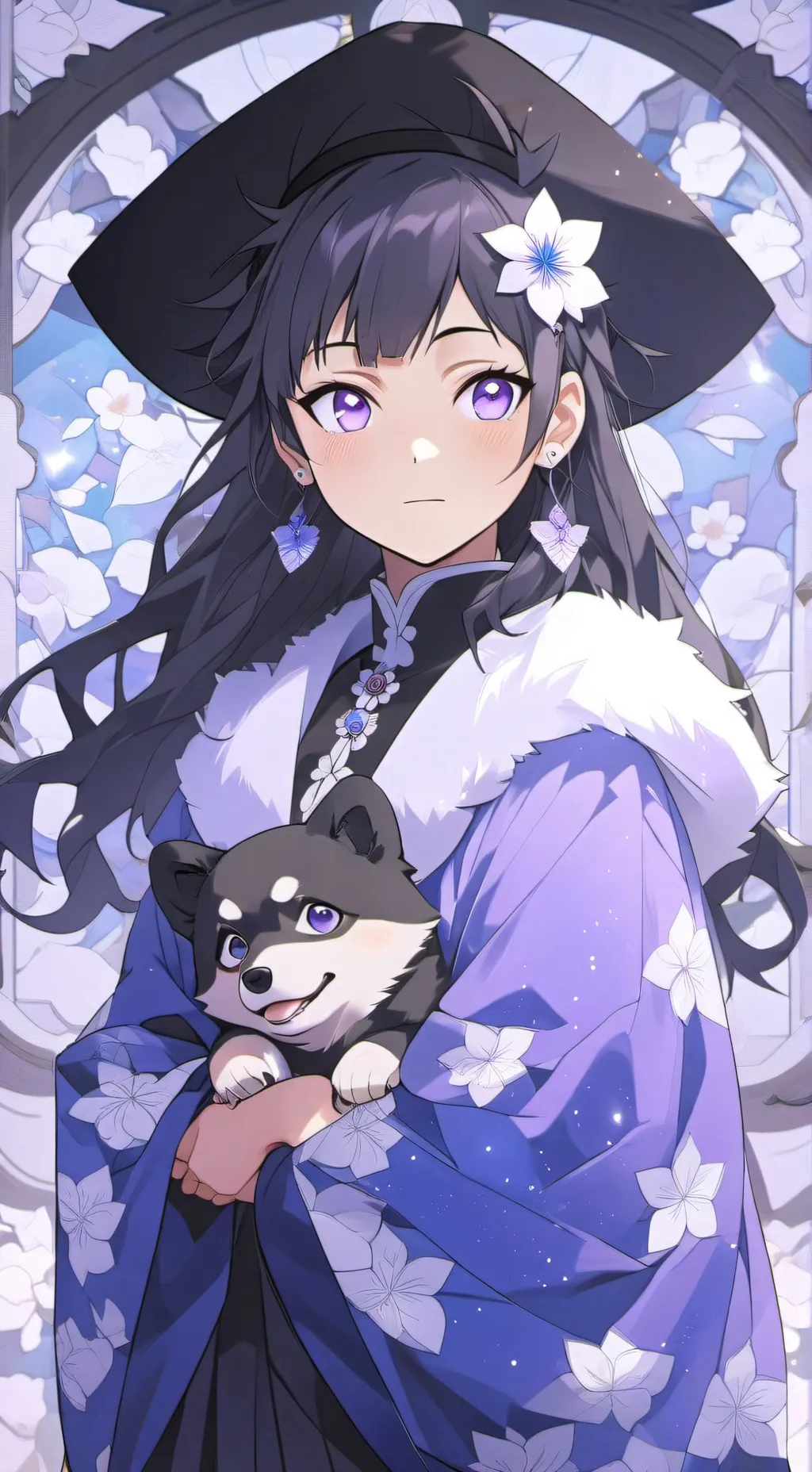 ai character: Hinata x naruto background