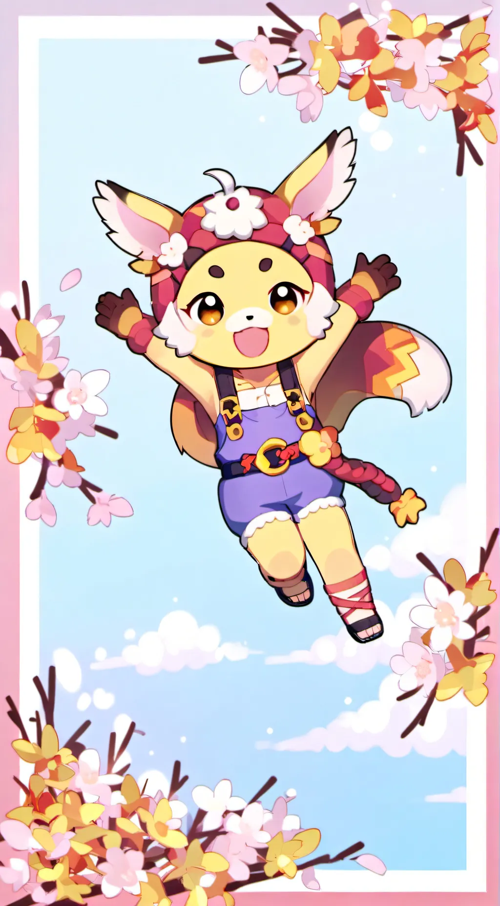 ai character: misty background