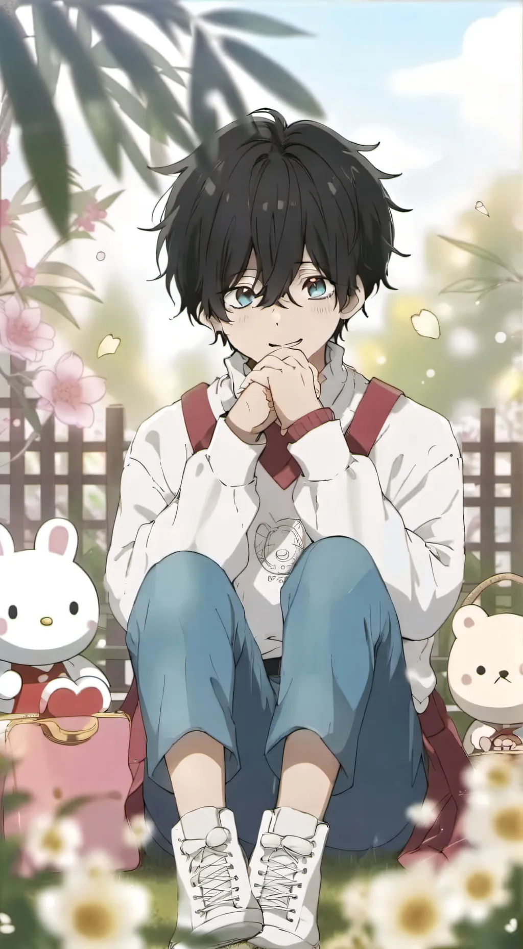 ai character: Im back for now... background