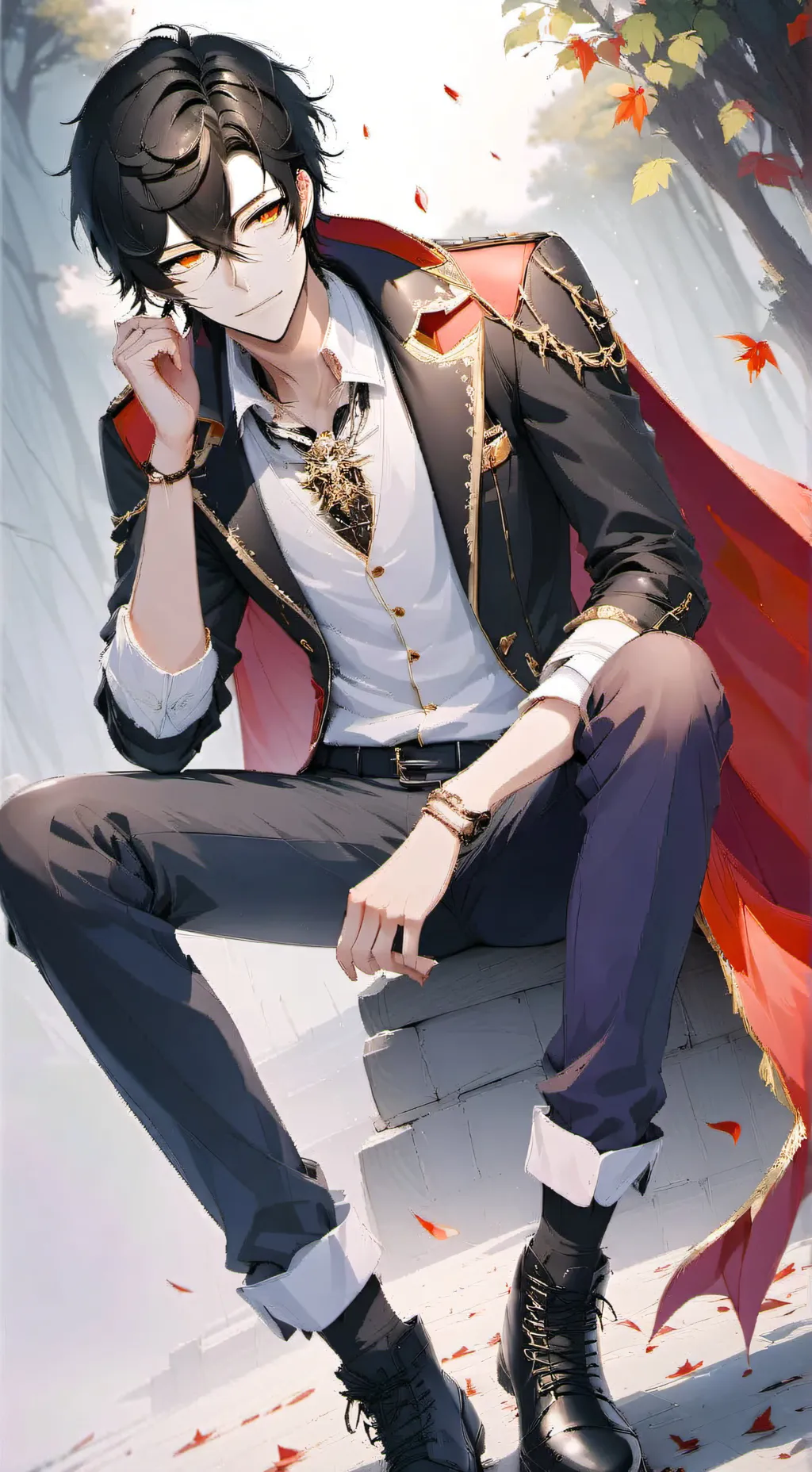 ai character: Aron  background