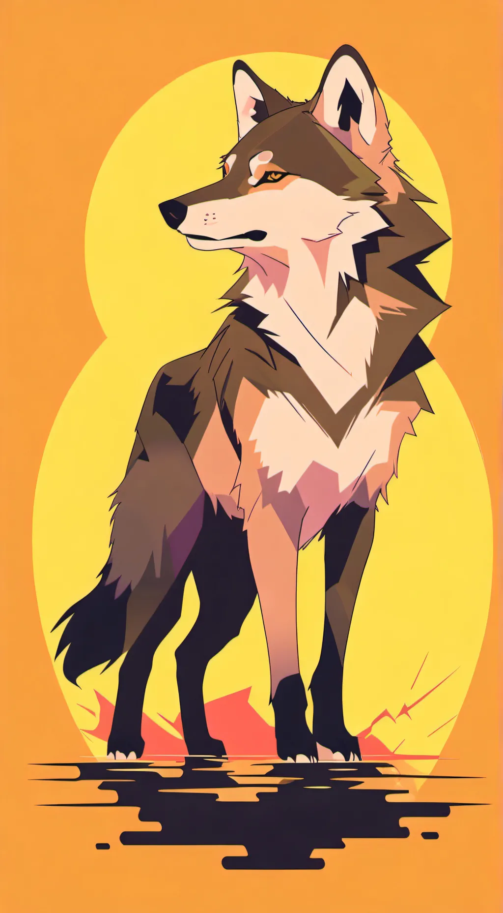 ai character: Wolf walker background