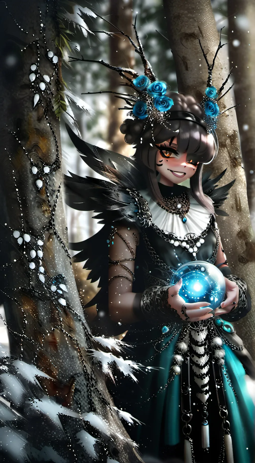 ai character: The tree spirit  background